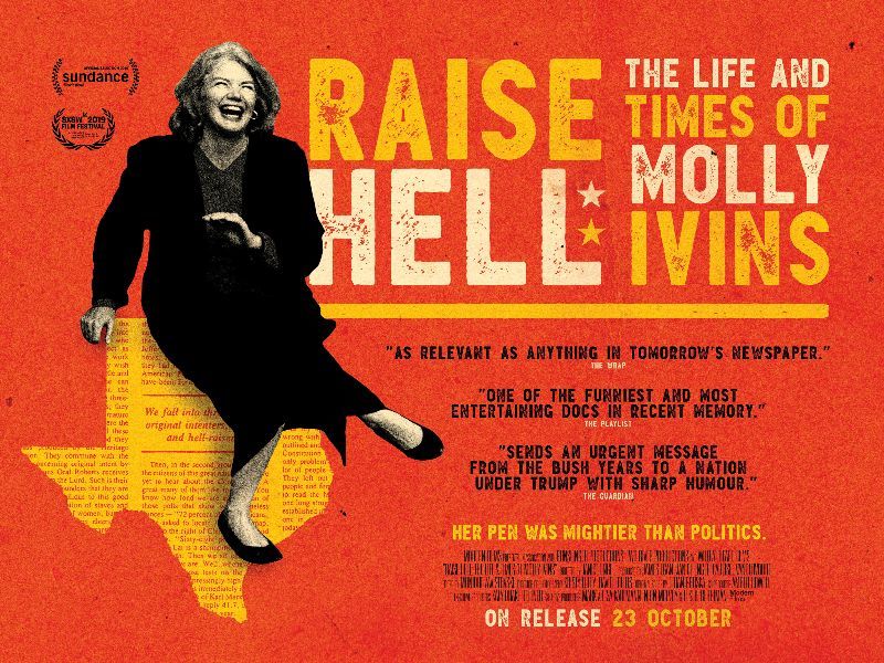 Tune in tonight at 7.00pm (BST), when @BirdsEyeViewFF will be joined by director of Raise Hell: The Life &amp; Times of Molly Ivins, Janice Engel. Your chance to hear from an award-winning documentary filmmaker and professor of documentary film. buff.ly/37OyP5N