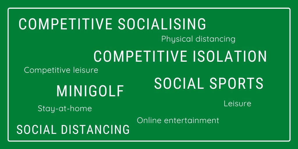 marketing_gott's tweet photo. Keeping social and competitive in the new world of social distancing https://t.co/ytm6ltjFhK #competitiveisolation #puttingathome #minigolf #socialdistancing #physicaldistancing #competefromhome https://t.co/vcEbAf0uh4