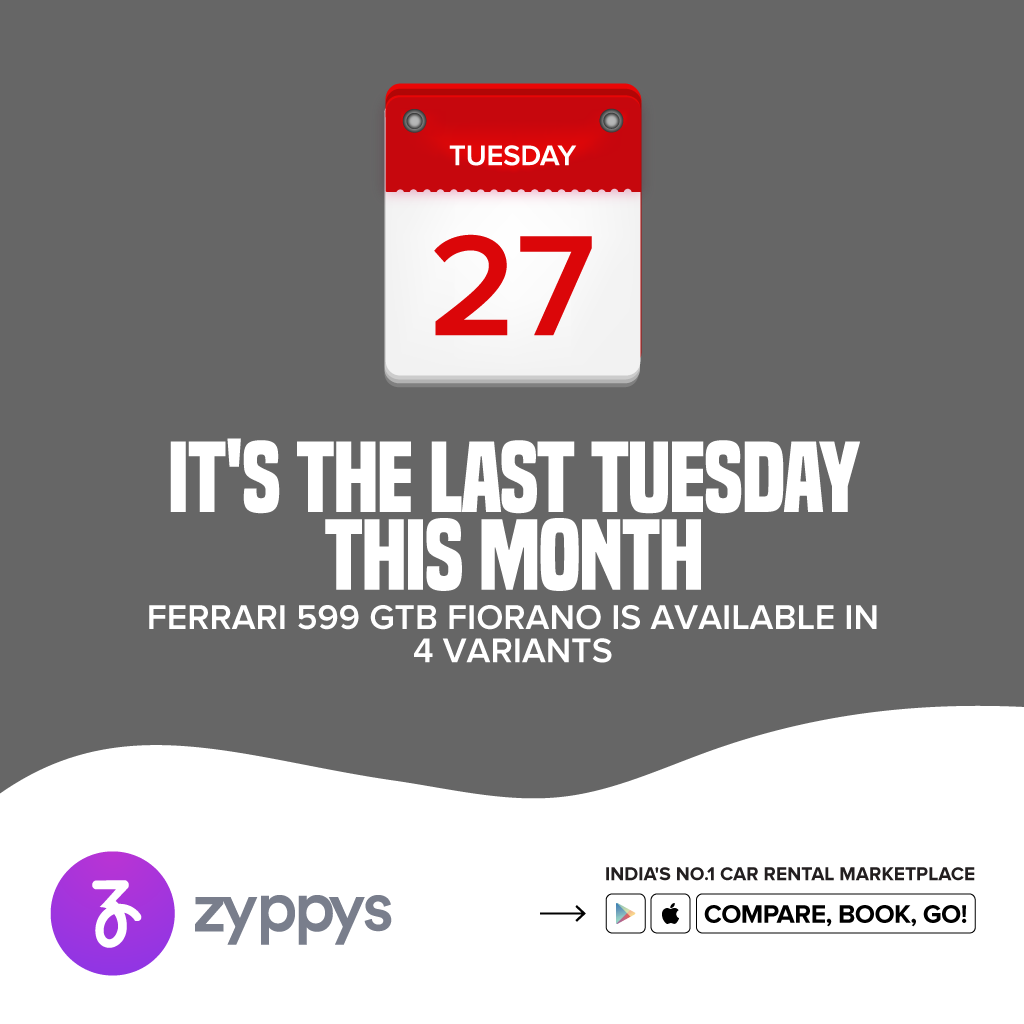 You never know when you might need a car and that's why you should always have Zyppys installed on your phone
Download Zyppys: https://t.co/PQVu6aafGX
#Zyppys #ZyppysCarRental #Travel #CompareCars #RentACar #Travel #SelfDriveCars #ChauffeuredCar #CarRental #Ferrari599 https://t.co/8fTOBdHiUn