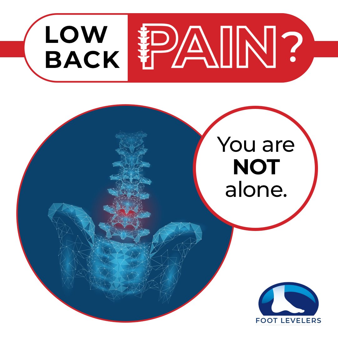 FootLevelers's tweet photo. An estimated 80% of people will have low back pain at some point. Part of the solution could be two feet away - with Foot Levelers custom orthotics. Get your feet scanned! #LBP #LowBackPain #CustomOrthotics #FootLevelers https://t.co/PfCUfkCi3R