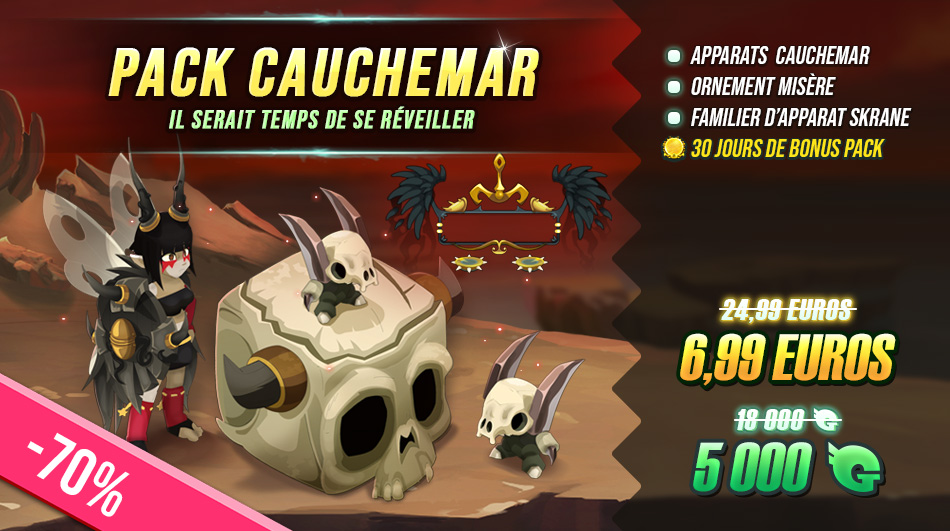 DofusTouch's tweet photo. 👿Le pack du cauchemar est disponible sur le Shop de cette semaine.    
➡️https://t.co/leyzZsnxqq
🎁 RT+Follow pour tenter de gagner le pack ! Tirage au sort Jeudi ! https://t.co/AropeUJmZW