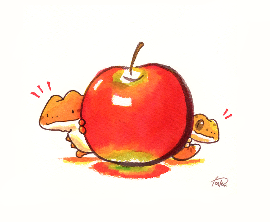「りんご! #inktober2020 」|ツク之助◆はちゅこっと4のイラスト