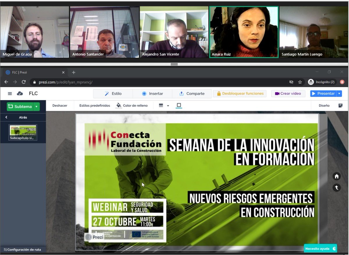 GA__GROUP's tweet photo. Hoy, nuestra directora de sistemas @RuizAinara está participando en la Semana de la innovación en formación de la industria de la construcción #2020. Tratando temas como las nuevas tecnologías 
#technology https://t.co/gr1zx1uDvW