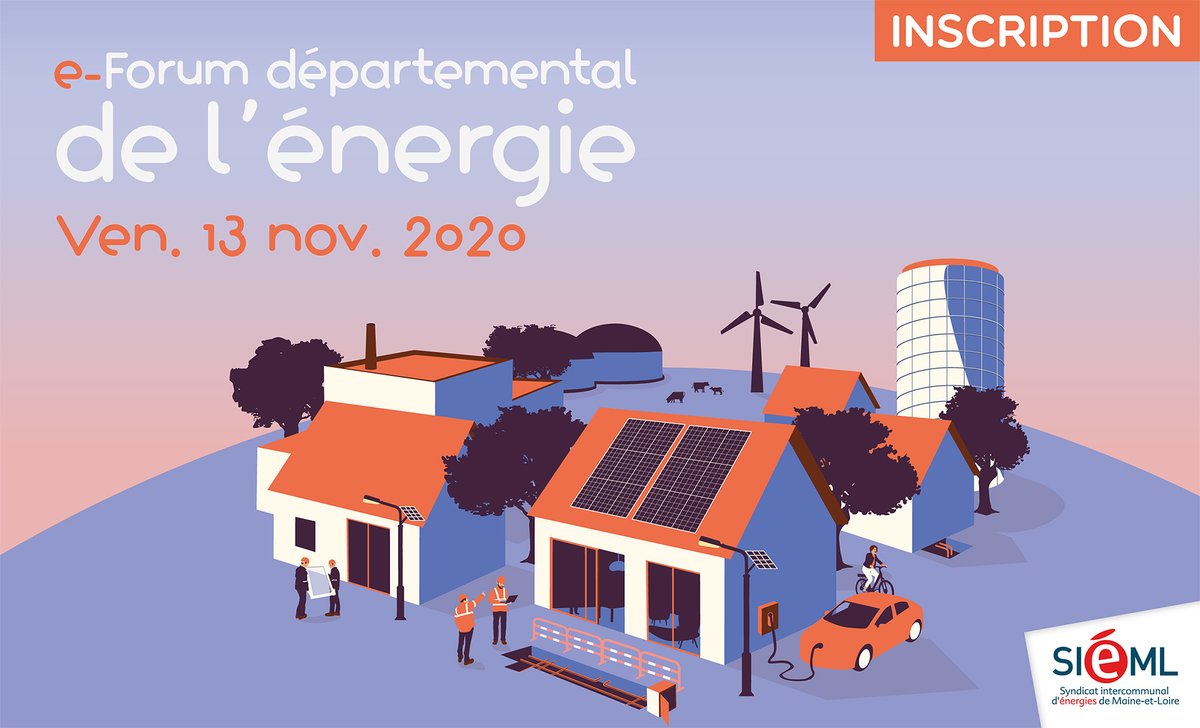 Sieml49's tweet photo. #eForum dép. de l'énergie #Maineetloire ven. 13 nov. de 14h à 16h : 4 ateliers diffusés en ligne pour les élus ou techniciens de collectivités 

Atelier 4 : un territoire connecté à la carte pour répondre aux besoins de chaque collectivité
Inscription > https://t.co/nYrkLXsw8I https://t.co/rI6WKiWUGG