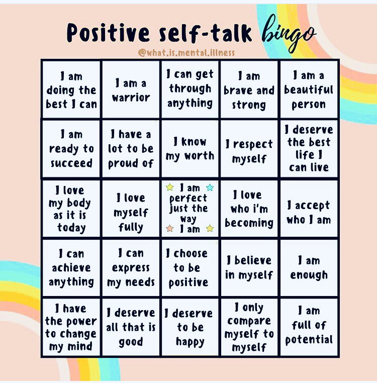 HHSphysedNJ's tweet photo. Would you win in the game of positive self talk?? Instead of saying “I can’t, I won’t” say “I will try my best, I am doing the best I can” https://t.co/VZSm7JI0A0