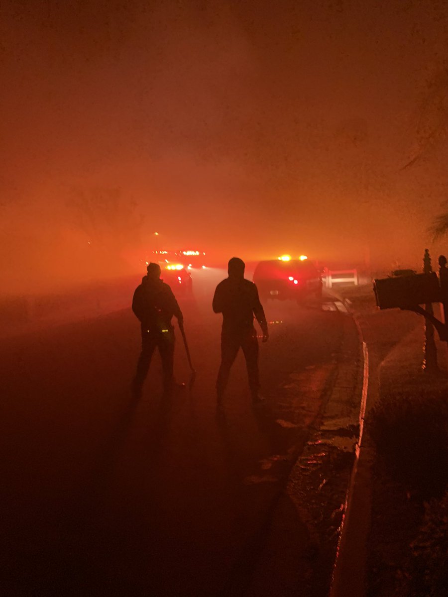 thank you firefighters and neighbors. #BlueRidgeFire #yorbalinda