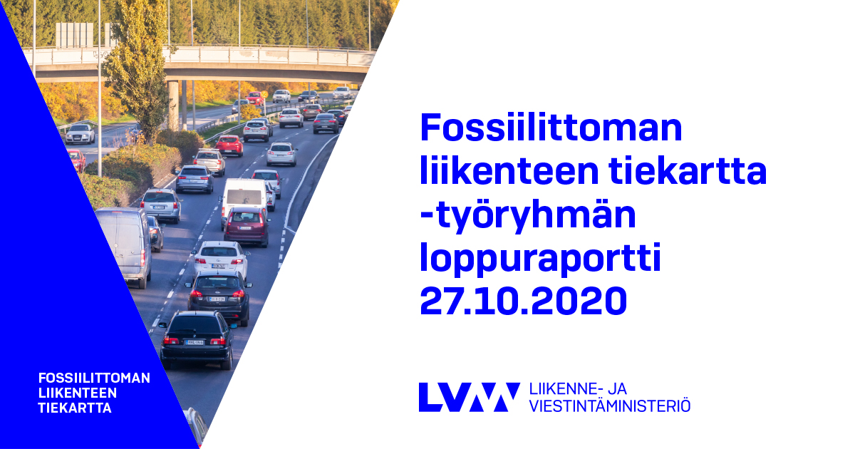 lvmfi's tweet photo. Fossiilittoman liikenteen tiekartta -työryhmän loppuraportti on julkaistu. Tarvitaan laaja keinovalikoima, jotta liikenteen päästöt saadaan puoleen vuoteen 2030 mennessä.

🔗 Tiedote: https://t.co/MfZGVAEYtO

#fossiilitonliikenne #hiilineutraali2035 https://t.co/xLmp08QeD3
