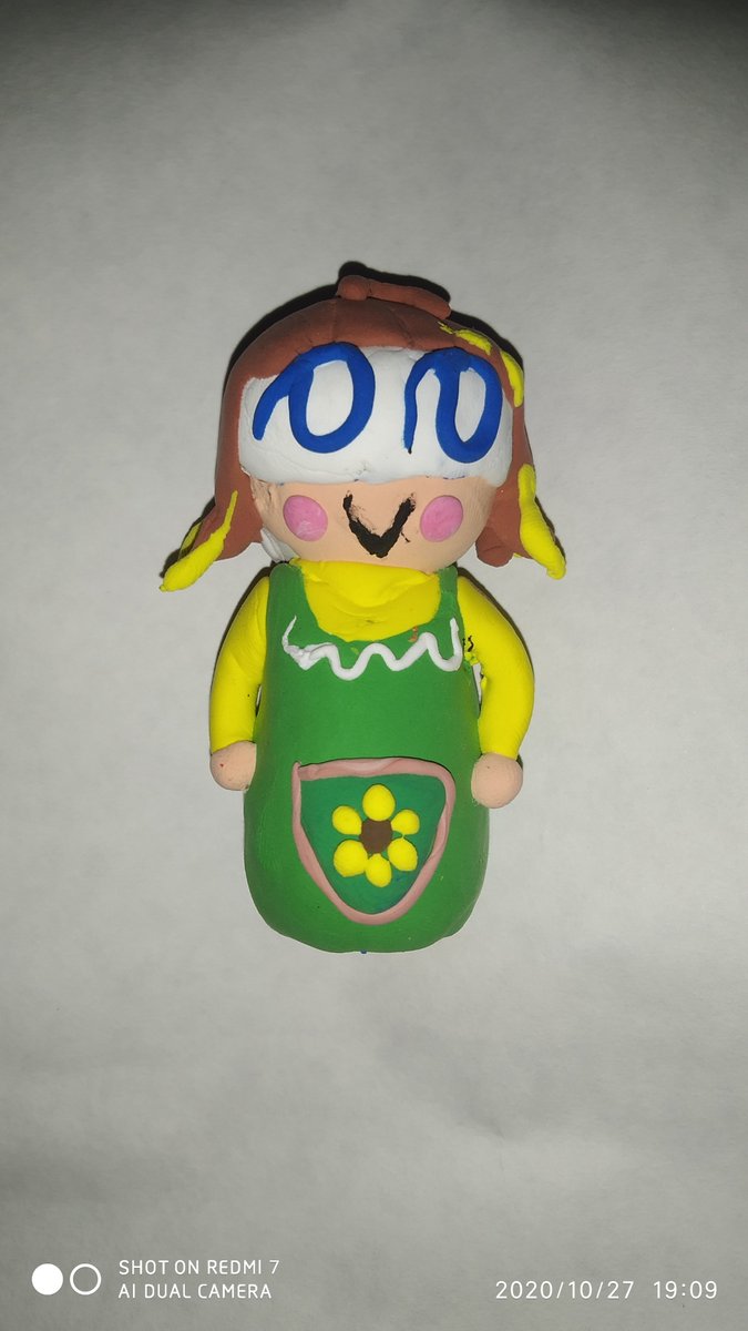 Rearie_Sora's tweet photo. @Ulil_Yellow 
Makasih udh support saya pagi tadi...
Sebelumnya ingin buat clay beberapa hari lalu tapi ragunya nie Ulil cewek apa cowok...

Maaf agak tidak mirip dan kurang rapi..
#iclay https://t.co/IOP6mbxMB2