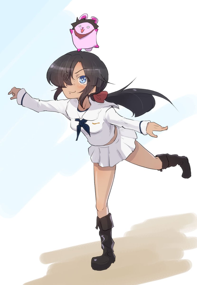 「\(*`ω` *)/ 」|ジングーのイラスト