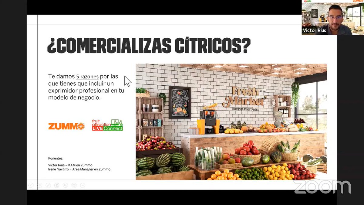 🍊 Ha comenzado la jornada técnica: “¿Comercializas cítricos? Te damos 5 razones por las que tienes que incluir el exprimidor profesional en tu modelo de negocio”.

<a href="/Zummo_official/">Zummo</a> en #FruitAttraction #LIVEConnect.

Date de alta para asistir ➡ mtr.cool/vuvuyxzcgb