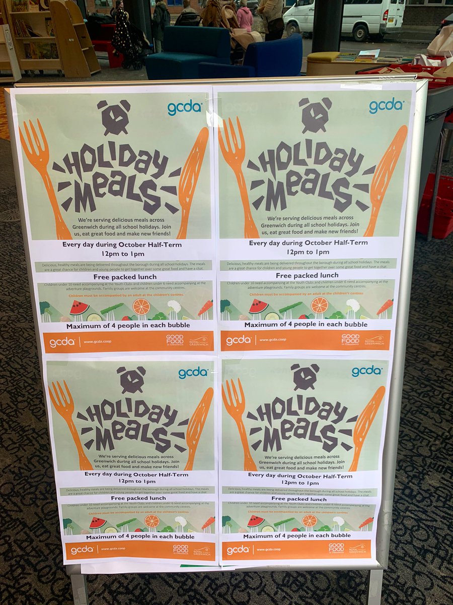 DanLThorpe's tweet photo. Lovely to be back in #woolwich welcoming our @Royal_Greenwich families to our #feedandread session - more fabulous food from the @GCDAUK team & top support from @greenwichlibs - find your local centre here: https://t.co/kq2WPP7aEE #ENDCHILDFOODPOVERTY https://t.co/5gfIi5lAM2