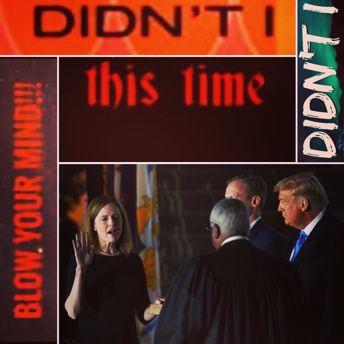 DJacksonNBRC's tweet photo. @realDonaldTrump Hi @realDonaldTrump
βοΈππ―πβοΈ
Didnβtβ @potus blow #OBAMA mind #thistime
#didntHE
#TrumpConservativeCourt
#ACBconfirmed
#ChiefJusticeACB
#RobertsResign
#RobertsHackedByClapper
#ChiefJusticeRobertsBlackmail
#TrumpLandslideVictory2020
#VoteRed #VOTE https://t.co/E7X3RID2cI