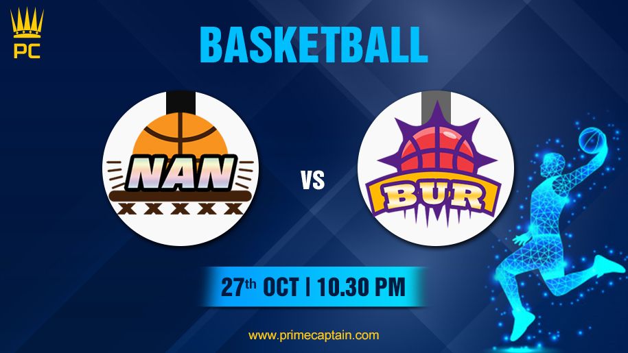 PrimeCaptain1's tweet photo. 🏀Basketball League🏀
NAN vs BUR
27th Oct | 10.30 PM

Create your team and join the contest now!
https://t.co/Pz0IhqnQ2l
.
.
#PrimeCapatin #Basketball #FantasyBasketball #FantasySports #Sports https://t.co/RsEDz6NU9R