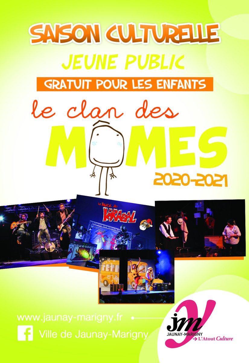 🎸[Spectacle enfant]🎤
Captain Parade avec le « Pogo des Marmots » demain 28 octobre  15h à l’Agora. Gratuit pour les enfants. 5€ l'entrée adulte.
😷
Port du masque obligatoire pour les plus de 11 ans-1 place libre entre chaque personne ou groupe de 6 personnes venues ensemble.