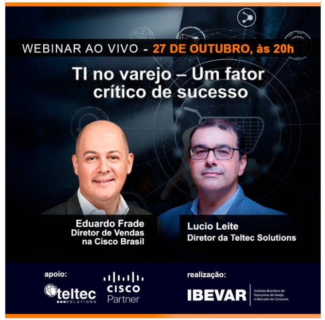 Teltec_Solution's tweet image. É HOJE!

nosso diretor de transformação digital e negócios para varejo, Lucio Moraes, participará do webinar "TI no varejo - Um fator crítico de sucesso". Não perca!

💻 Inscrições no link: b.link/kdz3b
