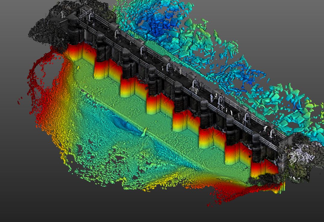 LandScopeUK's tweet photo. Another sluice gate survey complete! The zoomed in section of data shows the incredible quality we can achieve underwater thanks to our #BlueView BV5000 system from @TeledyneMarine #Underwater #Inspection #Hydrographic #Multibeam #Sonar #LaserScanning #Surveying #AssetInspection https://t.co/L955iNSwGY