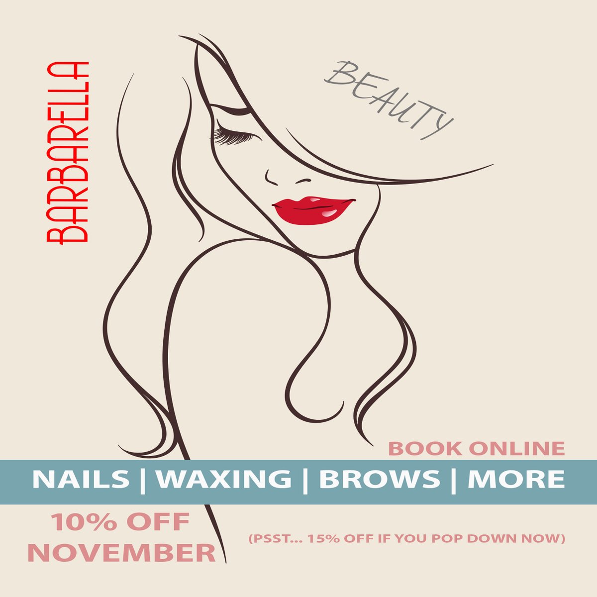 Barbarella Beauty services launching Saturday 31st October. This includes Nails, brows and all beauty services. We would love to have a proper launch party but we'll have to wait for that! Visit Barbarella.uk to book online now mailchi.mp/f72289c8db31/b…