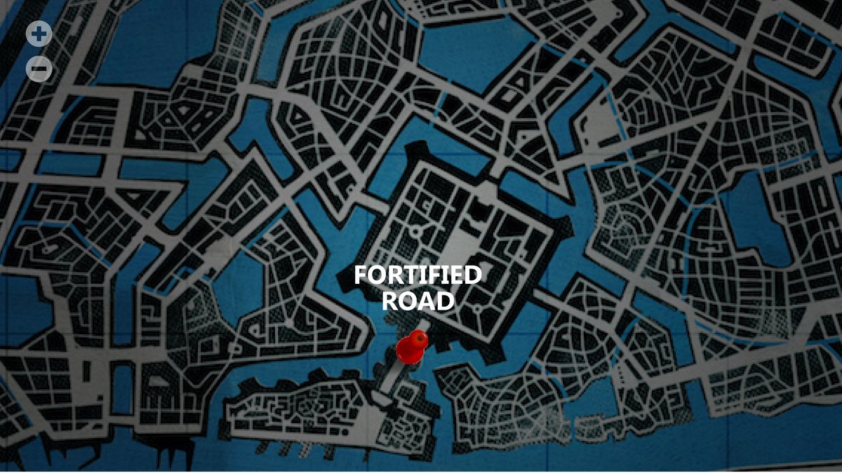 Where was it again? At the fortified road?