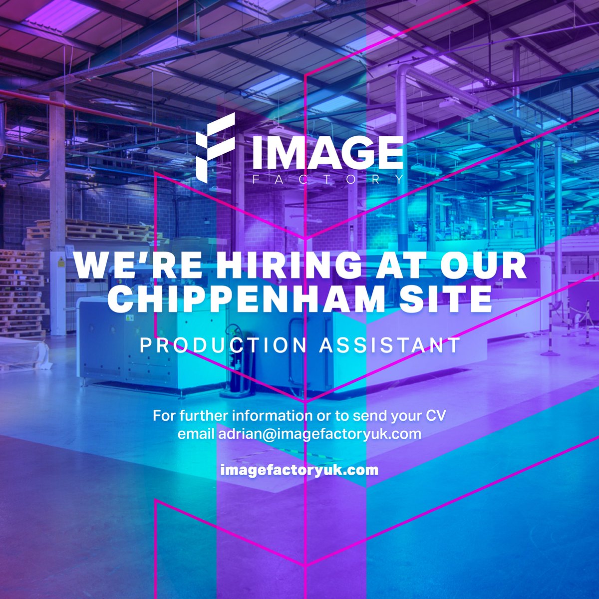 ImageFactoryUK's tweet image. We are looking for a Production Assistant to join our growing team at Image Factory. If you are interested, please get in touch: Adrian@imagefactoryuk.com
#hiring #team #joinourteam #recruitment #Imagefactory #Paragon #Servicegraphics #SG