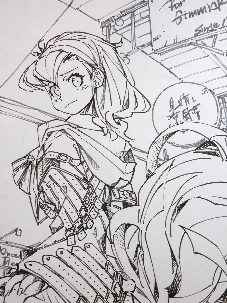 線画。 