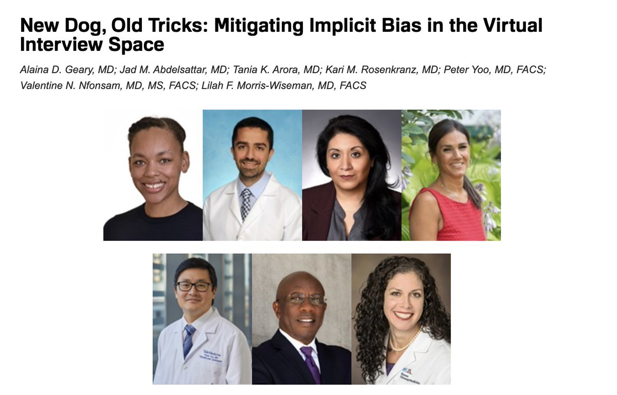 APDS surgery (@apdsurgery) on Twitter photo Concerned about implicit bias this interview season? Check out these tips from our superstar DEI committee, recently published on <a href="/AmCollSurgeons/">American College of Surgeons</a> RISE:
facs.org/Education/Divi…
<a href="/Jad_Sattar/">Jad M. Abdelsattar, MD</a> <a href="/TaniaKArora/">Tania K. Arora, MD, FACS</a> <a href="/ValNfonsam/">Val Nfonsam</a> <a href="/psyoo/">Peter Yoo</a> <a href="/lilahfran/">Lilah Morris-Wiseman, MD</a> #match2021 <a href="/SurgeryPrograms/">General Surgery Residency Programs</a> Concerned about implicit bias this interview season? Check out these tips from our superstar DEI committee, recently published on <a href="/AmCollSurgeons/">American College of Surgeons</a> RISE:
facs.org/Education/Divi…
<a href="/Jad_Sattar/">Jad M. Abdelsattar, MD</a> <a href="/TaniaKArora/">Tania K. Arora, MD, FACS</a> <a href="/ValNfonsam/">Val Nfonsam</a> <a href="/psyoo/">Peter Yoo</a> <a href="/lilahfran/">Lilah Morris-Wiseman, MD</a> #match2021 <a href="/SurgeryPrograms/">General Surgery Residency Programs</a>