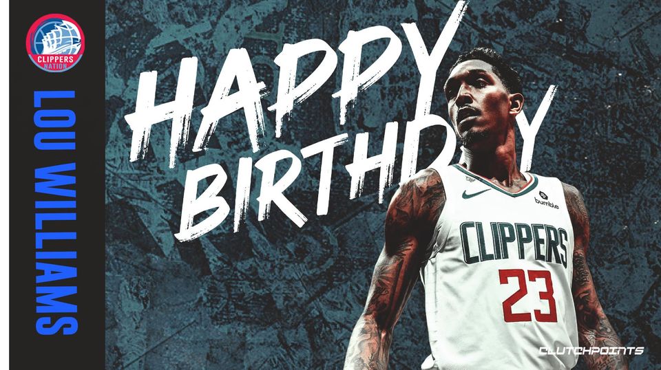 Join Clippers Nation in wishing 3x Sixth Man of teh Year winner, Lou Williams, a happy 34th birthday!  