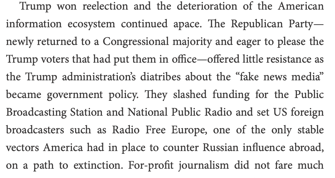 In HOW TO LOSE THE INFORMATION WAR I predicted that a second Trump admin might seek to eliminate outlets like RFERL. That they're rushing to do this before the end of Trump's term shows they are not invested in USAGM's mission or the values the US has, until now, represented.