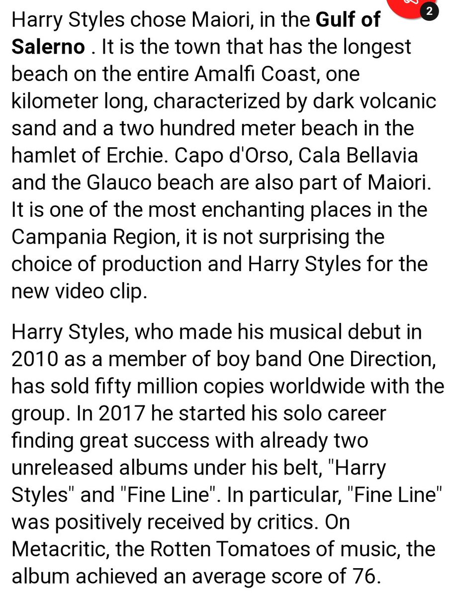 2. an italian article got released and later on translated, stating that harry was on the amalfi coast at italy to shoot a 'video clip' still a rumor at that time but ofc we clowned