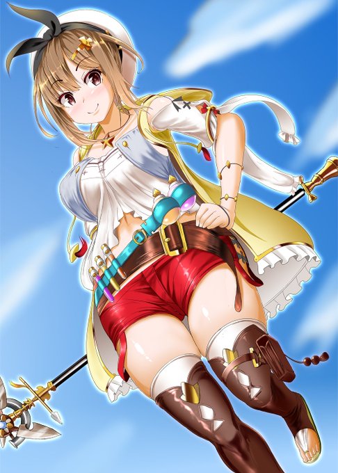 お題箱にアトリエシリーズのライザがあっておっぱい云々の要望があったんだけど、ごめん!ふとももの方が気になりすぎて普通に描いてしまったよ… 