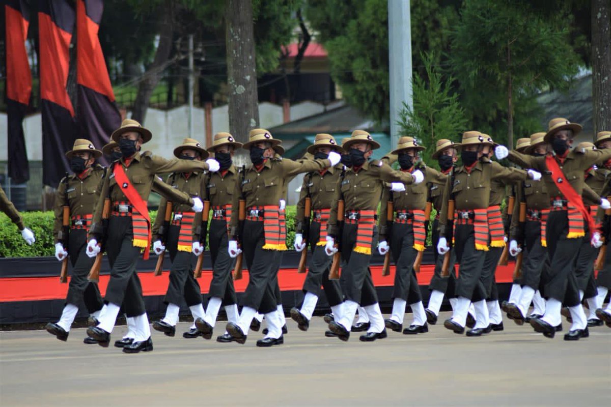 #Kashmir
#InfantryDay2020
-AttestationParade at AssamRegimentalCentre,HappyValley,Shillong today
-69 recruits took Oath of Affirmation
-Parade reviewed by LtGen TumulVerma,GOC 101Area- extolled virtues of selfless service & recounted contributions of the Regt
@adgpi @proshillong