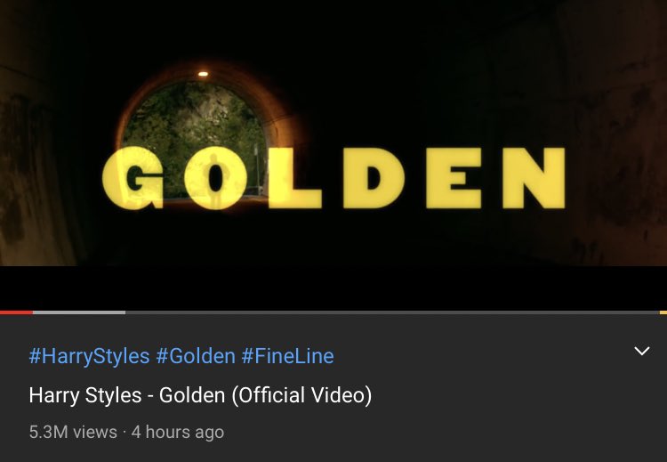 19. golden (official video) by harry styles out now !!