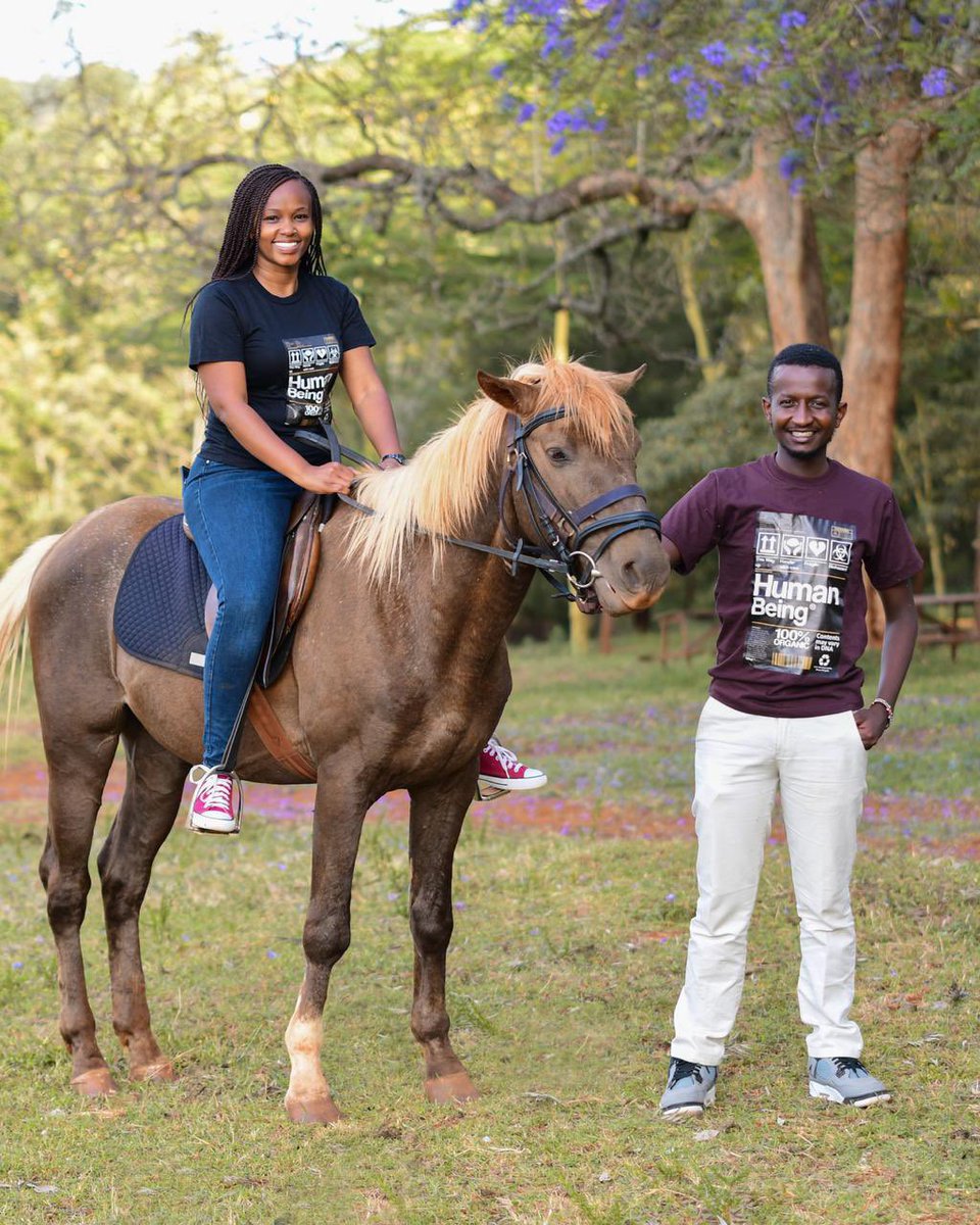 Gee_Muri's tweet photo. Wear @__Parachichi with the stunning @MissWaitiki .... only thing she can ride 😂😂😂😂 https://t.co/twaMZrdoH1