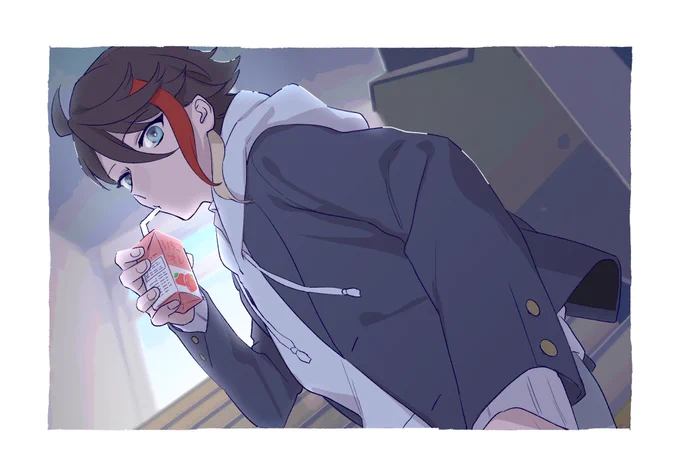 学パロメ(お題箱より) #灰画 #さ絵ぐさ #絵スコート 