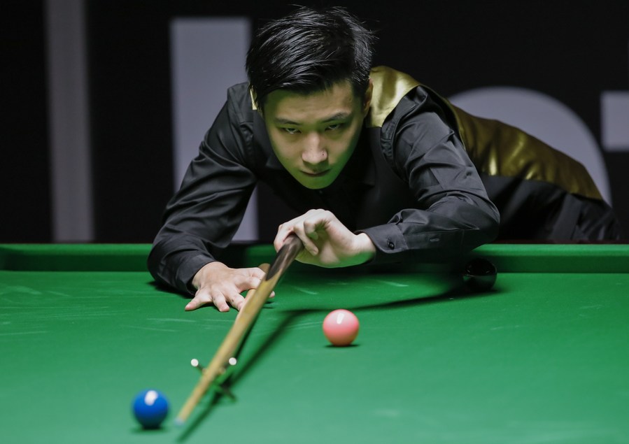 China's Zhao Xintong reaches the third stage at the Snooker Championship League by securing two wins and one draw
