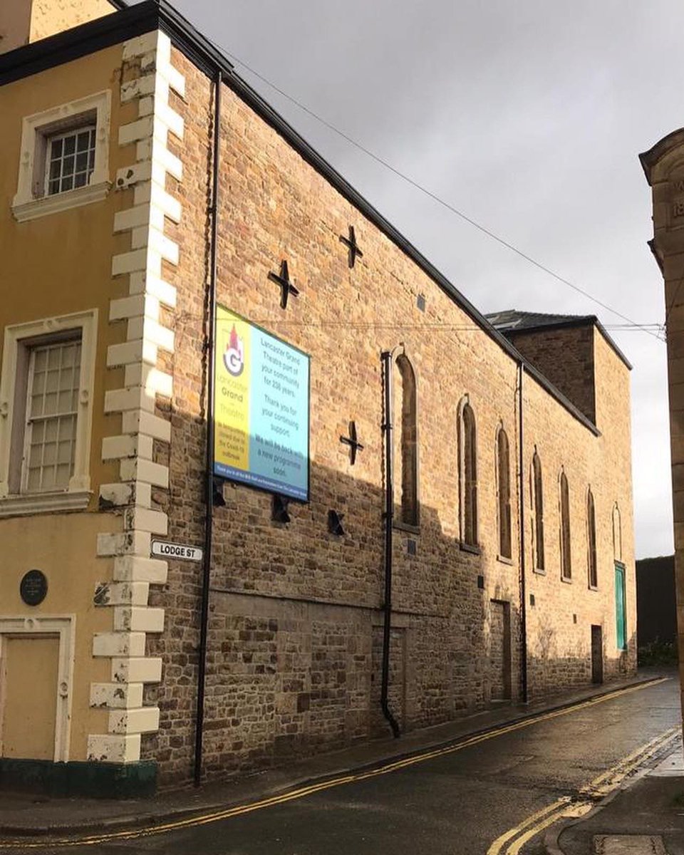 matherellisltd's tweet photo. This week we unveiled our restoration project at the @LancasterGrand, the third oldest theatre in the Britain. We restored the elevation of this historic theatre by removing the hard cement render, exposing the existing stonework and repointing in a lime mortar. https://t.co/CUEZtgmjqH