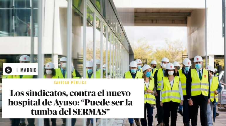 leganemos's tweet photo. Las "preguntas que no se le hacen a una presidenta autonómica"™ 💃 la responden los profesionales sanitarios: el Hospital de Pandemias de Valdebebas necesitaría entre 600 y 700 profesionales solo de la rama de Enfermería. Los milagros de #Ayuso https://t.co/aLfSjfqlLF