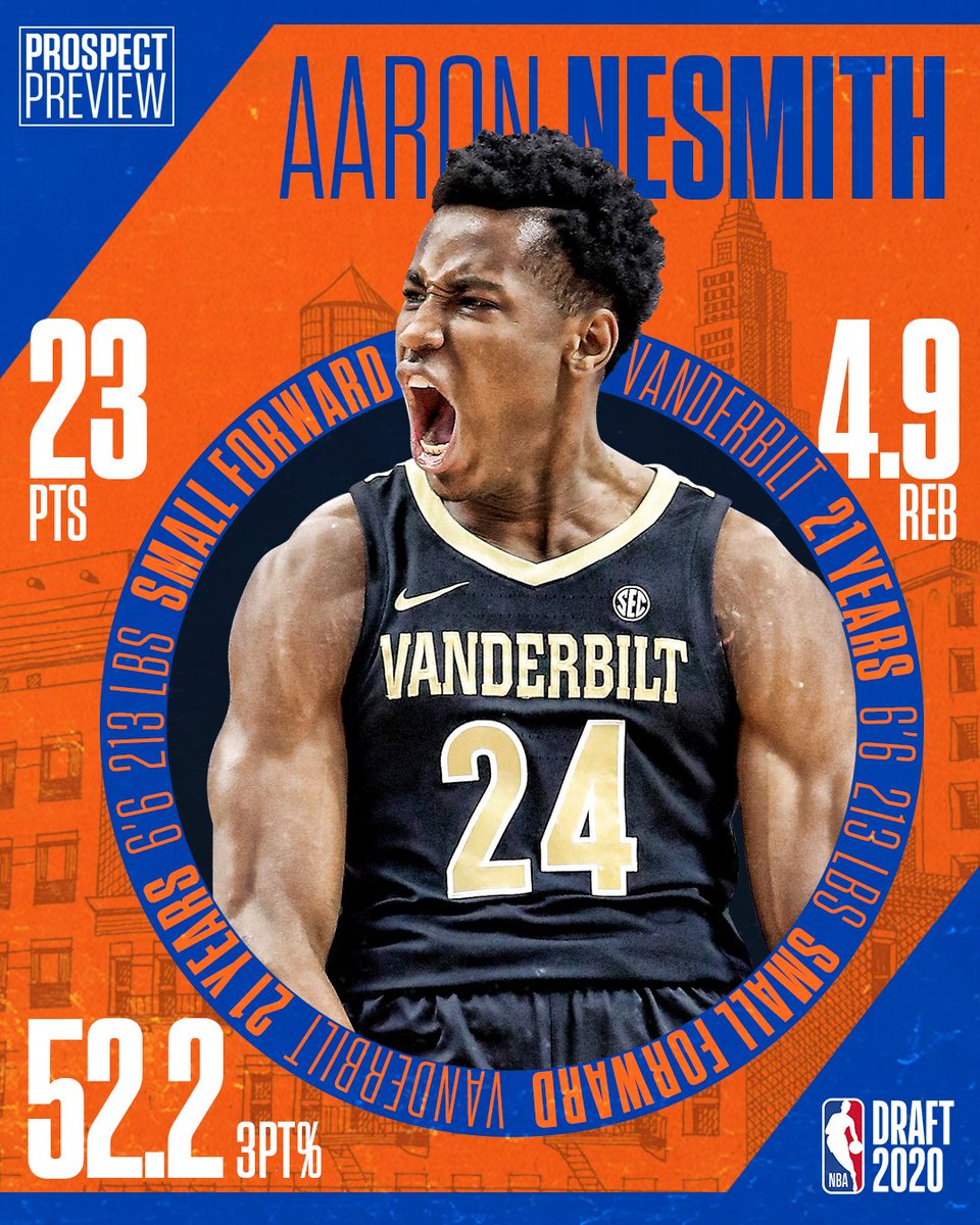 nyknicks's tweet photo. #KnicksProspectPreviews: 𝐆𝐞𝐭 𝐭𝐨 𝐊𝐧𝐨𝐰 𝐀𝐚𝐫𝐨𝐧 𝐍𝐞𝐬𝐦𝐢𝐭𝐡 https://t.co/wGW630wOzu