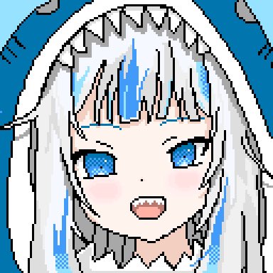 Sagata 在 Twitter 上 ドット絵初心者 7作品目 サメちゃんのドット絵 Gawrt ドット絵 T Co 34bj2j0hqg Twitter