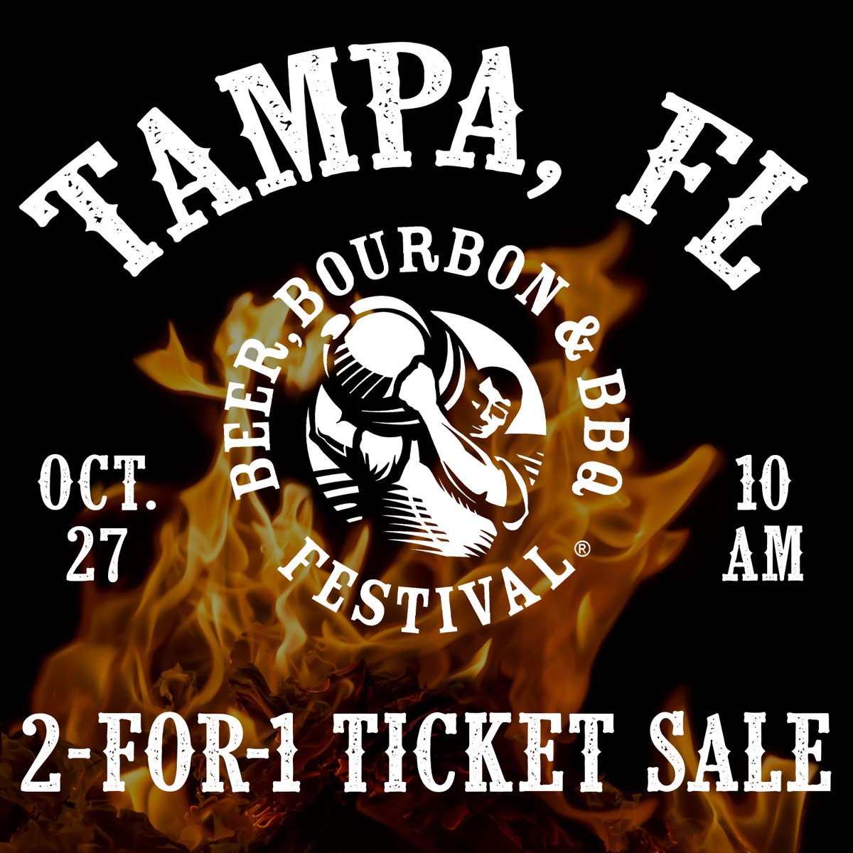TAMPA!!! 2-for-1 ticket sales start TODAY at 10am! Get ready!🍻🤩