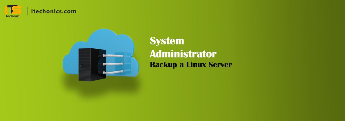 itechonics's tweet photo. Types of backups that can be performed on the Linux server...

System Administrator - Backup a Linux Server
⬇️ ⬇️
https://t.co/N4sXNrwokf

#Linux #sysadmin #system #adminjobs #BACKUP #Server 
#LinuxEssentials #systemsthinking #tutorial #CommandLine #script https://t.co/UHf0RZFP9y