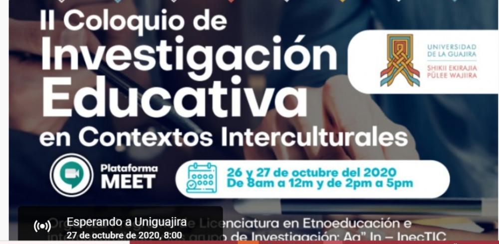 luisaiguaran1's tweet photo. Conectada desde temprano con #llColoquioDeInvestigacionEduvativa 
#ContextosMulticulturales
@UniLaGuajira 
@InecTIC 
@jaroldiazc https://t.co/CNU9d0uizE
