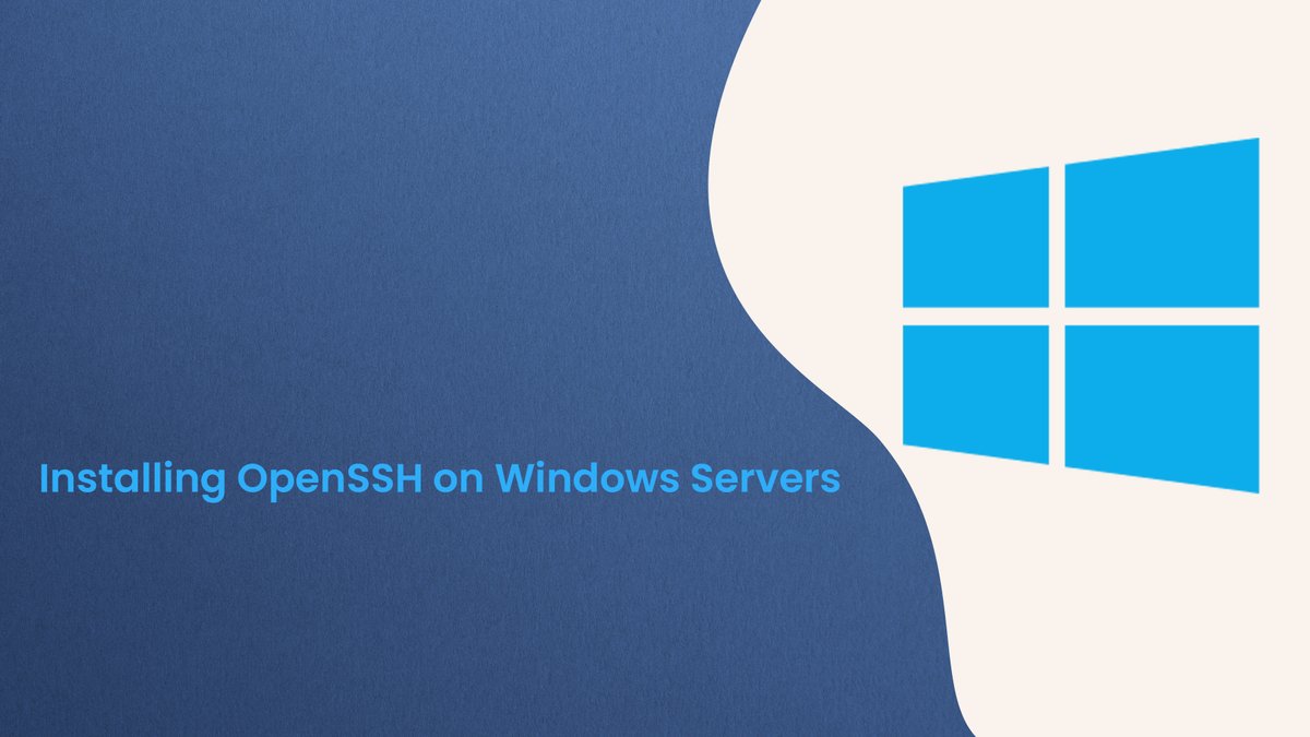 actsupport's tweet photo. Check How to Install OpenSSH on Windows Servers
https://t.co/S66jXvJDAC
#actsupport #windowsserverdownload #serversupport #windowsservermanagement #openSSH
#OutsourcedWebHostingSupport #SSH #Servers #Windows #Servermanagement #SFTP https://t.co/k8M2ZlATSJ
