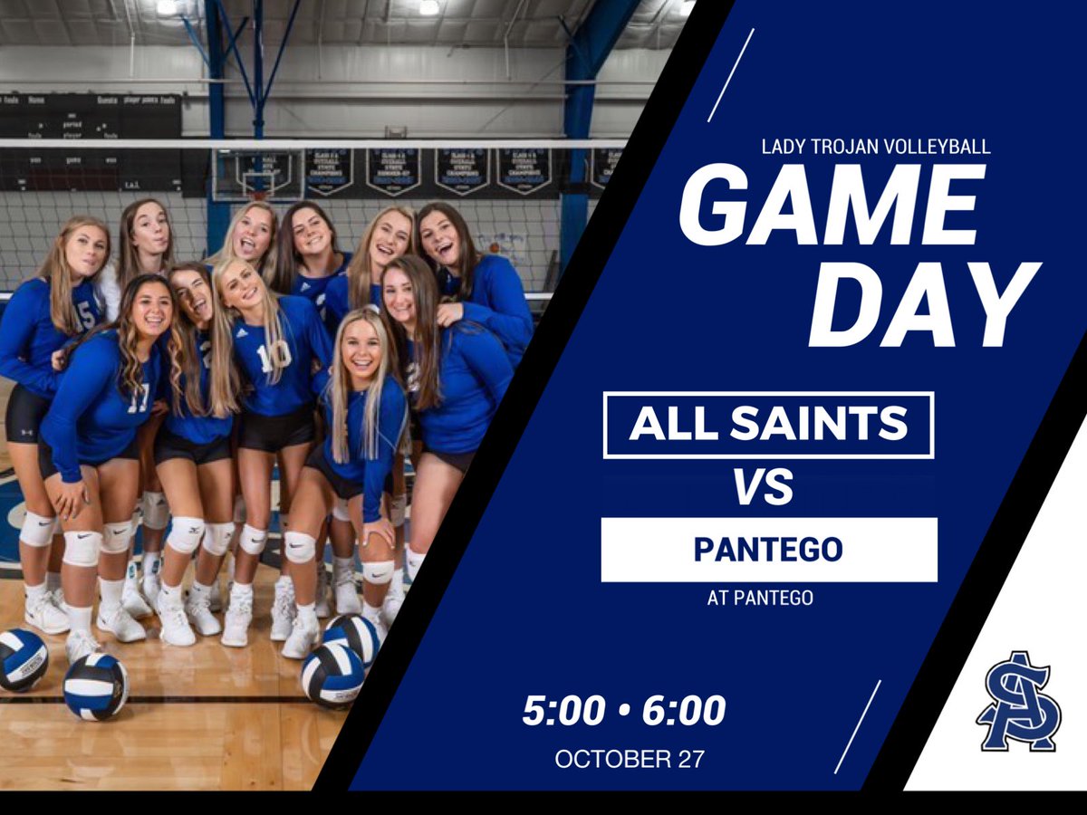 asesvolleyball's tweet photo. TODAY IS GAME DAY!! #whoop

WHEN?:
JV: 5:00
V: 6:00

WHERE?:
Pantego

Wish the team good luck! Let’s go ladies! #gotrojans https://t.co/q3F1hAdG6s