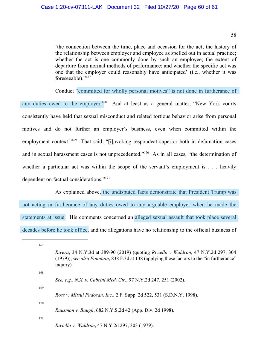 HELLS YESFTR  @TheJusticeDept HAD ZERO FUCKING BUSINESS filing as a substitute party  https://ecf.nysd.uscourts.gov/doc1/127127858494