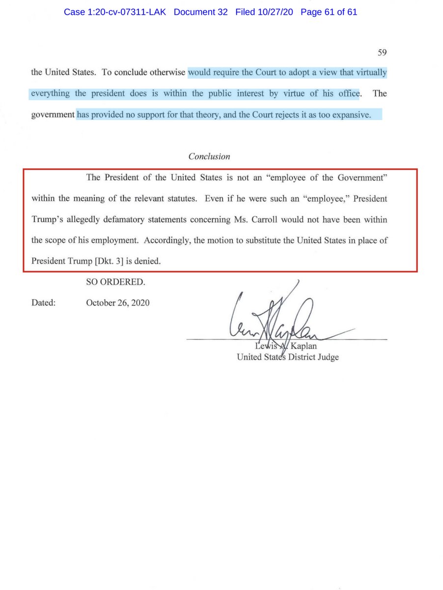 HELLS YESFTR  @TheJusticeDept HAD ZERO FUCKING BUSINESS filing as a substitute party  https://ecf.nysd.uscourts.gov/doc1/127127858494