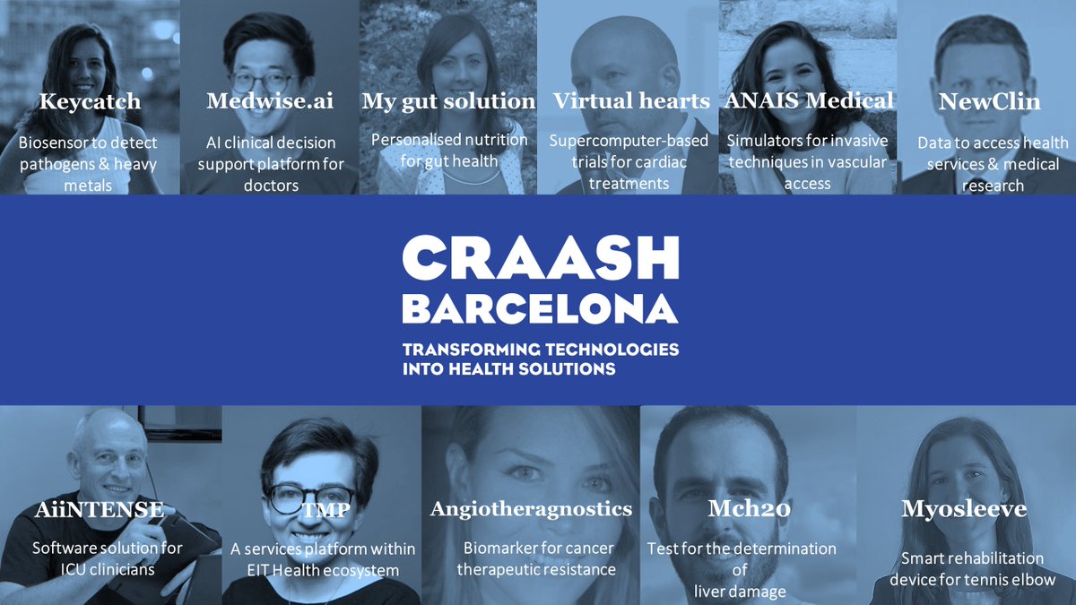 BioInnovate_Ire's tweet photo. Joining us this week are 10 European teams for @EITHealth #CRAASH Bootcamp in partnership with @moebiobarcelona @CIMIT @icscat. Over the next few days we will feature their profiles here. https://t.co/A8dus6kZFX