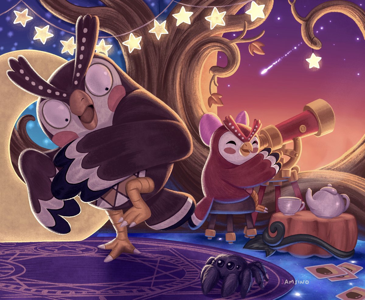 Jamsino_'s tweet photo. Blathers regrets everytime he decide to visit Celeste.
#AnimalCrossingNewHorizons #ACNH #ACNHHalloween #Nintendo #NintendoSwitch #AnimalCrossing #NewHorizons https://t.co/4Mu2nzbz7e