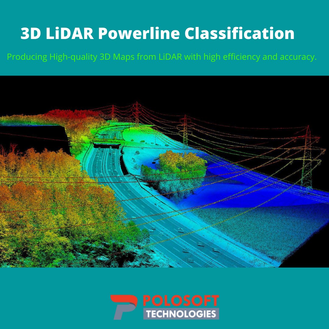 Polosofttech's tweet image. Polosoft utilizes the latest Lidar data acquisition technology for modelling overhead lines, structures, terrain and vegetation features. #lidarpowerlineclassification
#lidarclassification #lidardataprocessing @LandSurveyorsU @lidarnews
@LidarSurvey #lidarmapping #lidarcompany