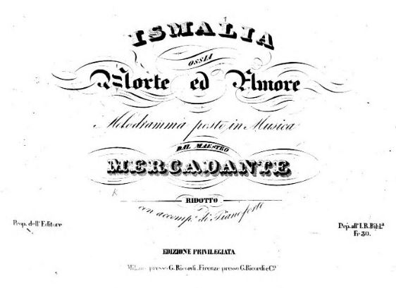 amarilly4's tweet photo. Il #27ottobre 1832 andò in scena per la prima volta Ismalia di #SaverioMercadante su libretto di #FeliceRomani.
L’esito non fu dei più felici tanto che «alla seconda rappresentazione [...] la #Scala rassomigliava ad un deserto»

#Librettidopera #Opera #FirstPerformance #Milano https://t.co/1UokBsQXu3