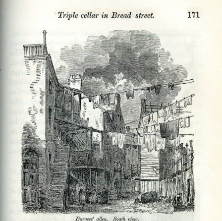 By the 1840s, physicians didn't yet understand that disease was spread by germs, but did recognize that crowded homes without ventilation were prone to infectious diseases. This 1849 report blames the spread of disease on crowding and poor ventilation and sanitation.